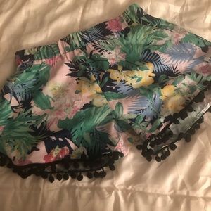 NWOT Pom Pom Shorts